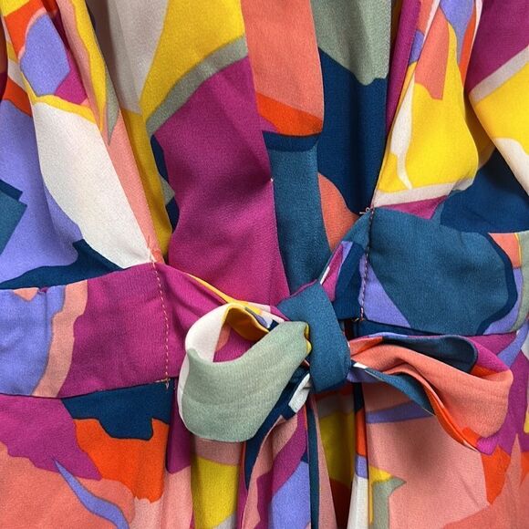 City Chic Gianna Bold long abstract wrap top NWT size Large - Picture 8 of 13